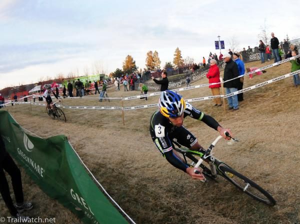 Tim Johnson (Cannondale) leading Powers with two laps to go