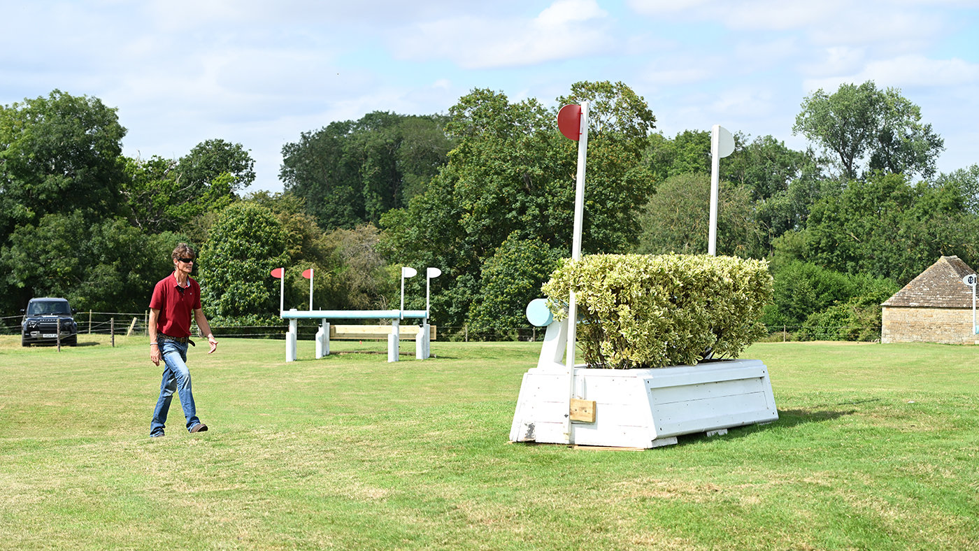 Burghley Horse Trials cross-country course fence 14 and 15abc
