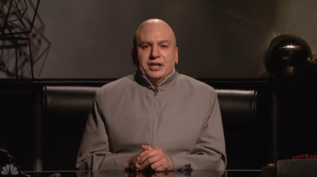 Dr. Evil hijacks SNL to diss North Korea and Sony