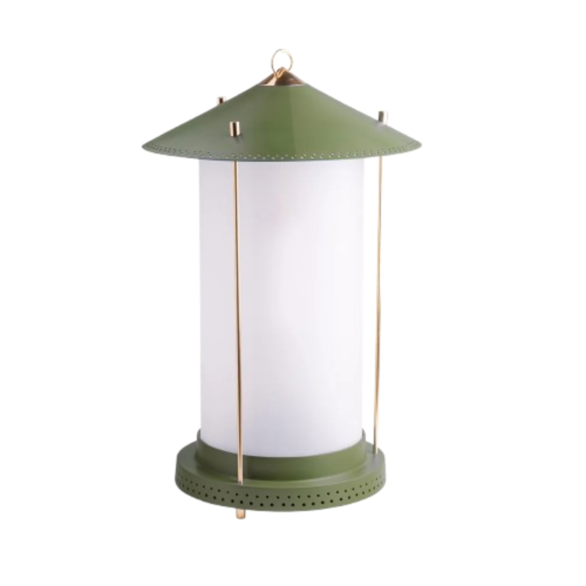 Pooky x Novogratz larger stefan rechargeable lantern in moss