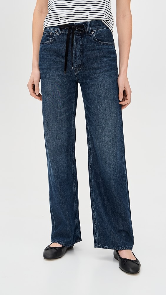 Madewell Low-Slung Baggy Jeans in Airy Denim