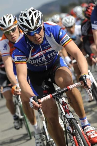 Stijn Devolder (Quick Step) in action
