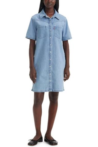 Levi's Women's Louisa Denim Short Sleeve Dress (Was $70) 