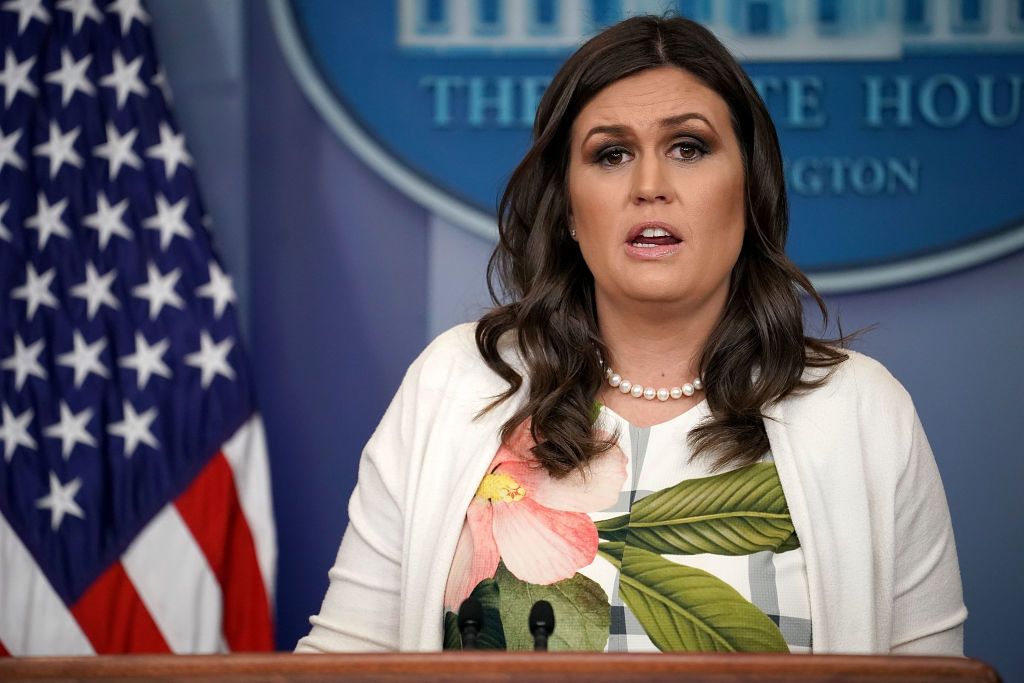 Sarah Huckabee Sanders. 