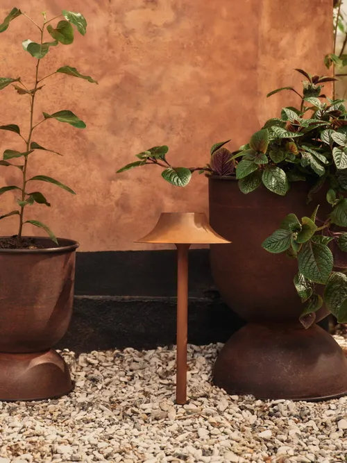 Cortivo Outdoor Solar Lamp, Rust
