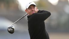 Rory McIlroy takes a shot at the Alfred Dunhill Links Championship