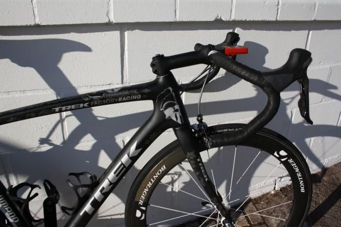 The Trek Factory Racing name lines the top tube