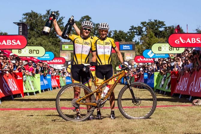 Jaroslav Kulhavy and Christoph Sauser of Burry Stander-Songo take the overall win
