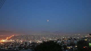 Supermoon Lunar Eclipse over Tijuana