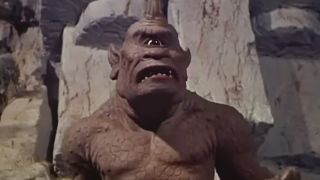 A stop-motion animated cyclops in The 7th Voyage of Sinbad