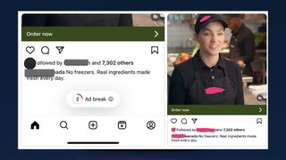 Instagram ad break