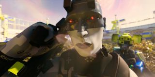 Marathon cinematic shot of assassin runner