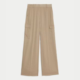 M&S wide leg cargo pants for over 50 capsule wardrobe