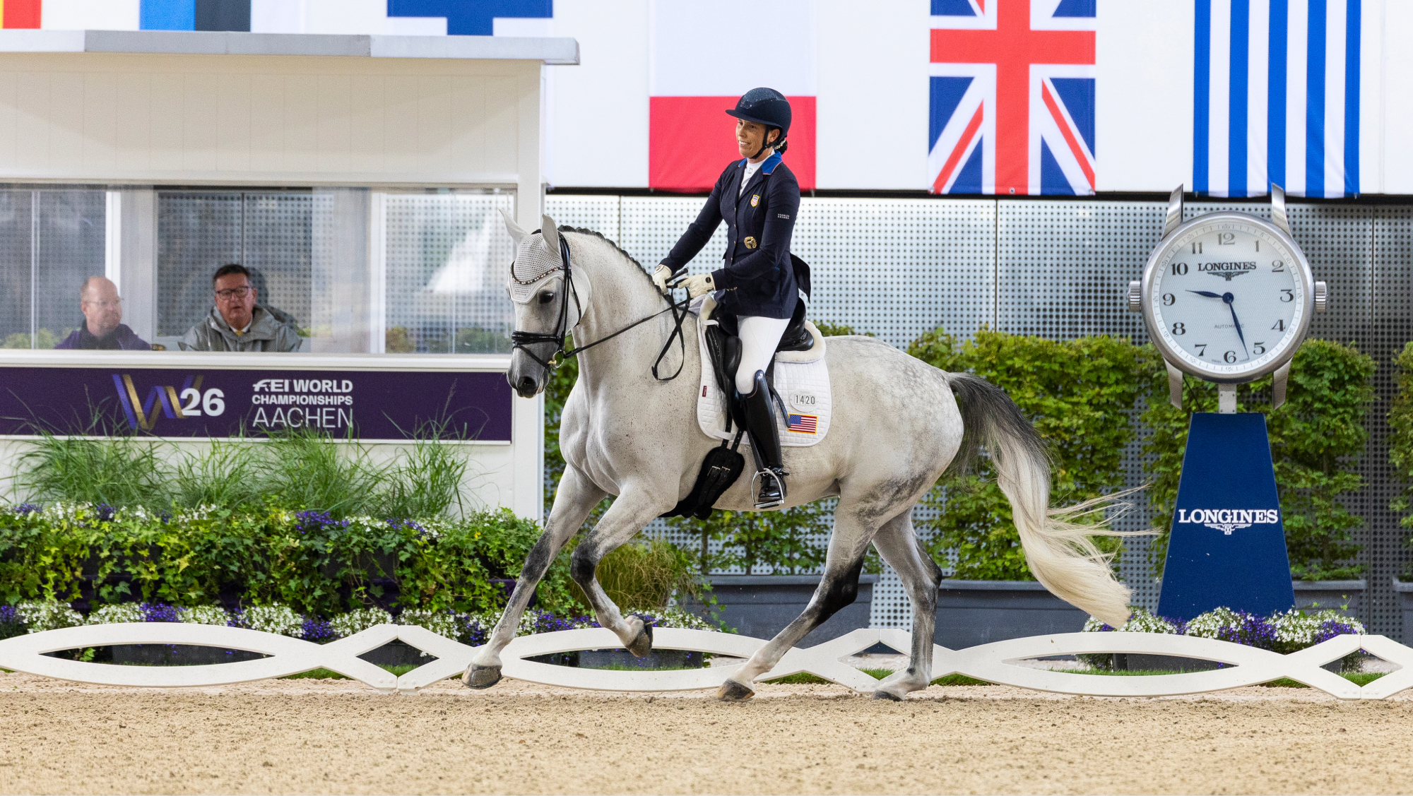 Kate Shoemaker riding her horse Vianne at the 2026 Para Dressage World Championship