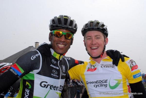 Daniel Teklehaianot and Luke Durbridge (both GreenEdge)