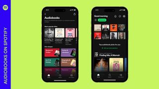 A mockup showing Spotify's audiobooks page