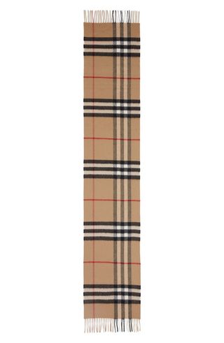 Giant Icon Check Cashmere Scarf