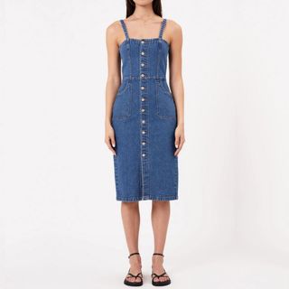 Denim midi dress from Nordstrom