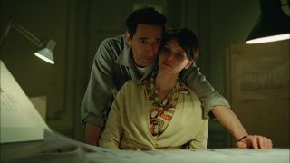 Adrien Brody and Felicity Jones in The Brutalist