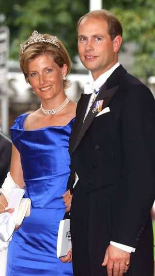 The Earl & Countess Of Wessex Attend The Wedding Of Crown Prince Haakon Of Norway & Mette-Marit In Oslo.