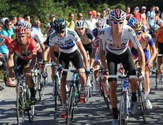 Bradley Wiggins leads Chris Froome, Vuelta a Espana 2011, stage 19