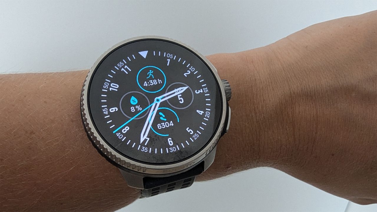 Suunto Race on the wrist of the reviewer