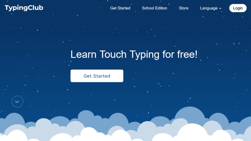 TypingClub website screenshot (January 2026).