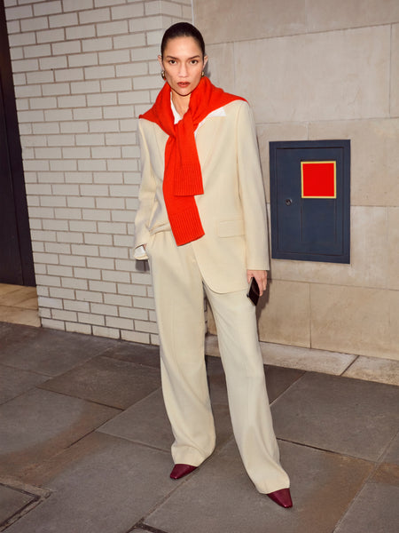 Barker Straight Leg Trouser | Cream