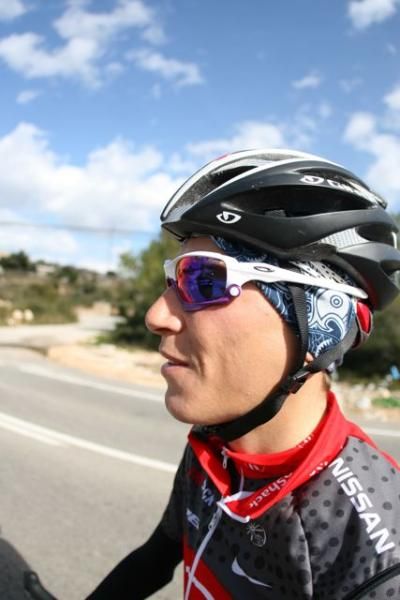 Close up: The sun's out but it's still cool enough for ear warmers in Spain