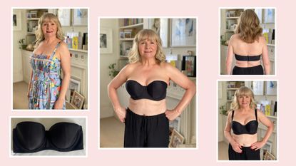 Julie Player wearing the Curvy Kate Luxe strapless bra