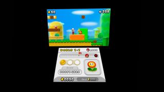 Super Mario Bros 2 3DS running on CitraVR. Mario is stomping a Koopa