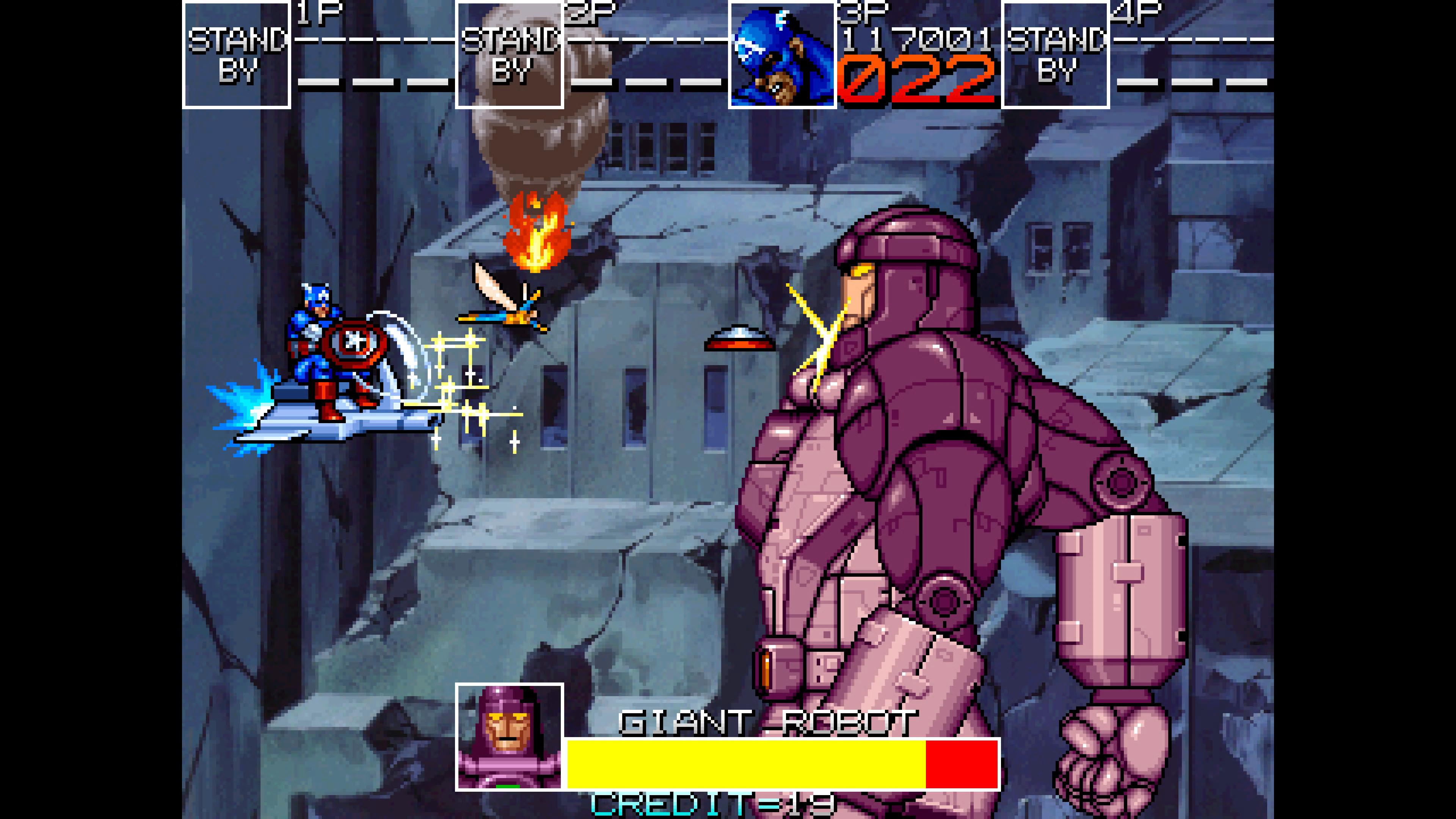 Screens from 1990s Marvel games