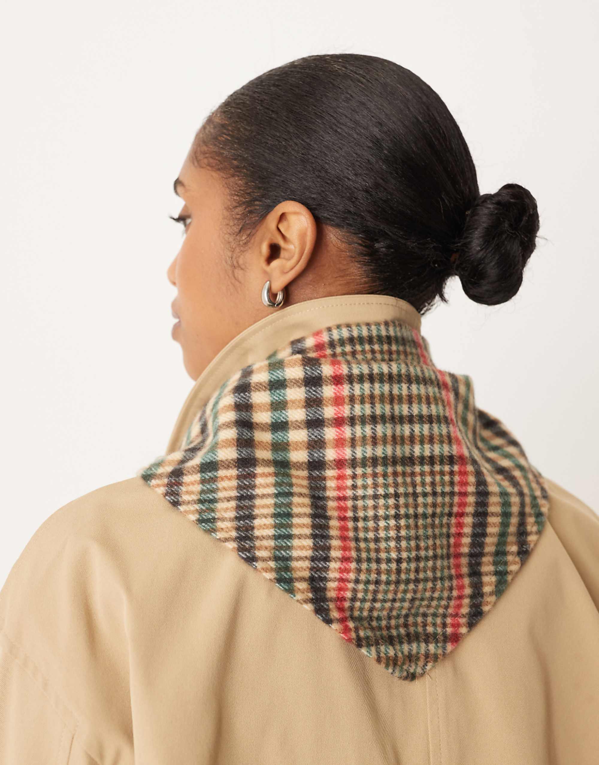 Asos Design Woven Triangle in Check