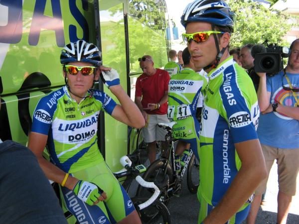 Roman Kreuziger and Ivan Basso (Liquigas-Doimo) are ready for another hot day in the saddle
