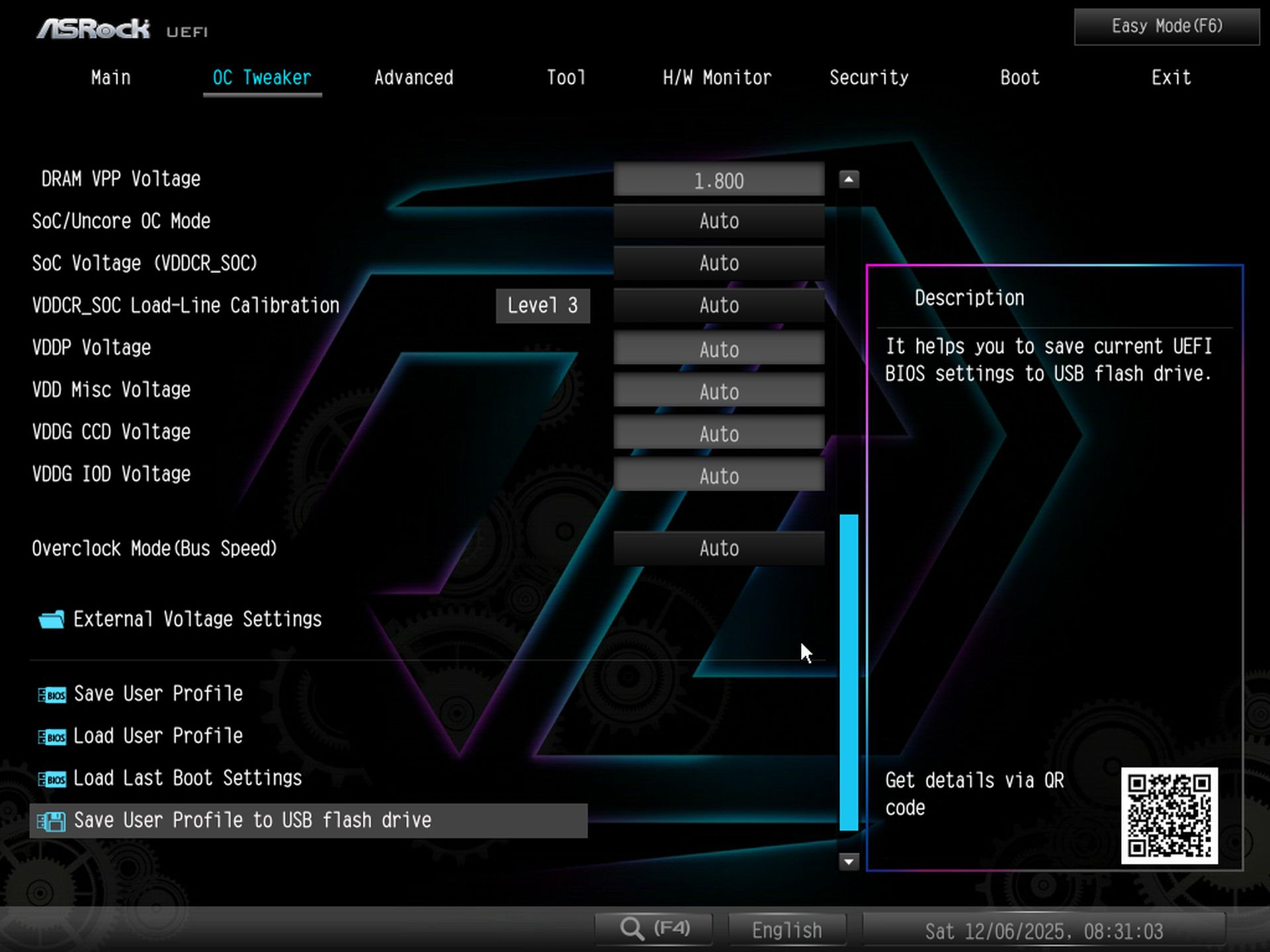 ASRock X870 Taichi Creator - BIOS
