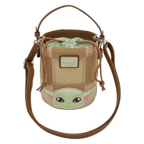 The Mandalorian Grogu & Anzellan Bucket Crossbody Bag