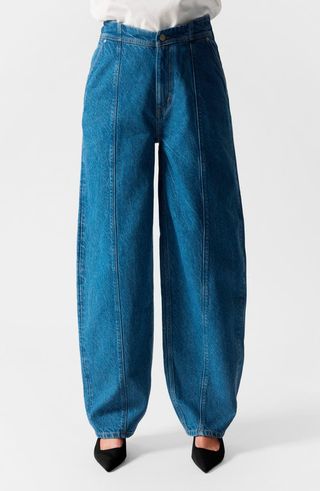 Bloom Cut Barrel Leg Jeans