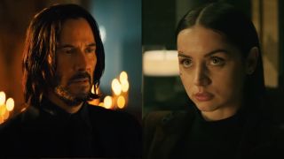 Keanu Reeves in John Wick/Ana de Armas in Ballerina