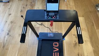 Urevo Foldi 1 Folding Treadmill review: Image shows a top view of the Urevo Foldi 1 Folding Treadmill