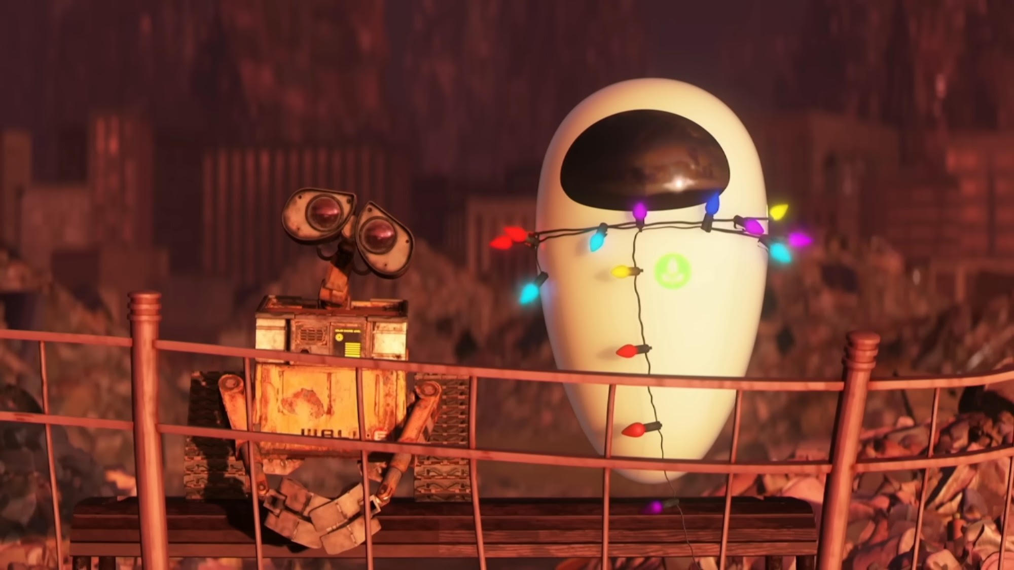 WALL-E beside EVE in WALL-E