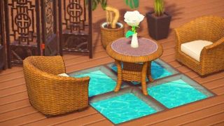 Animal Crossing indoor water flooring
