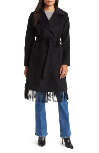 Fringe Wrap Coat