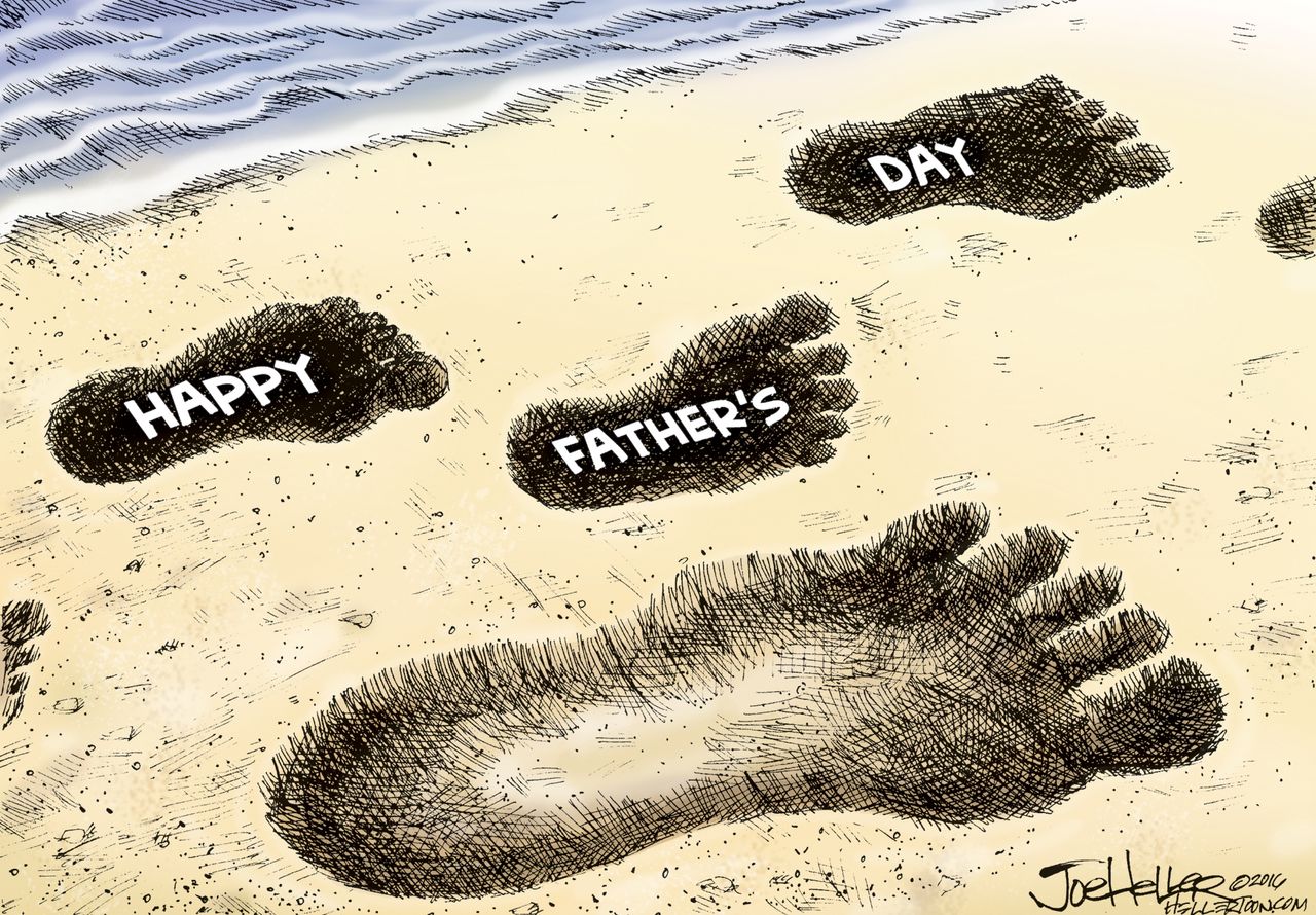 Editorial Cartoon Father&amp;#039;s Day