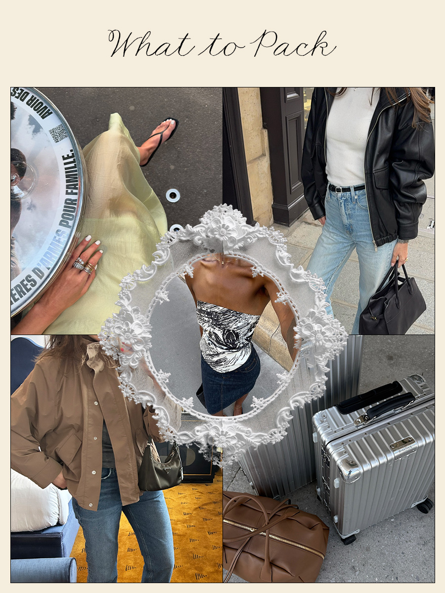 Collage of clothes to wear in New Orleans