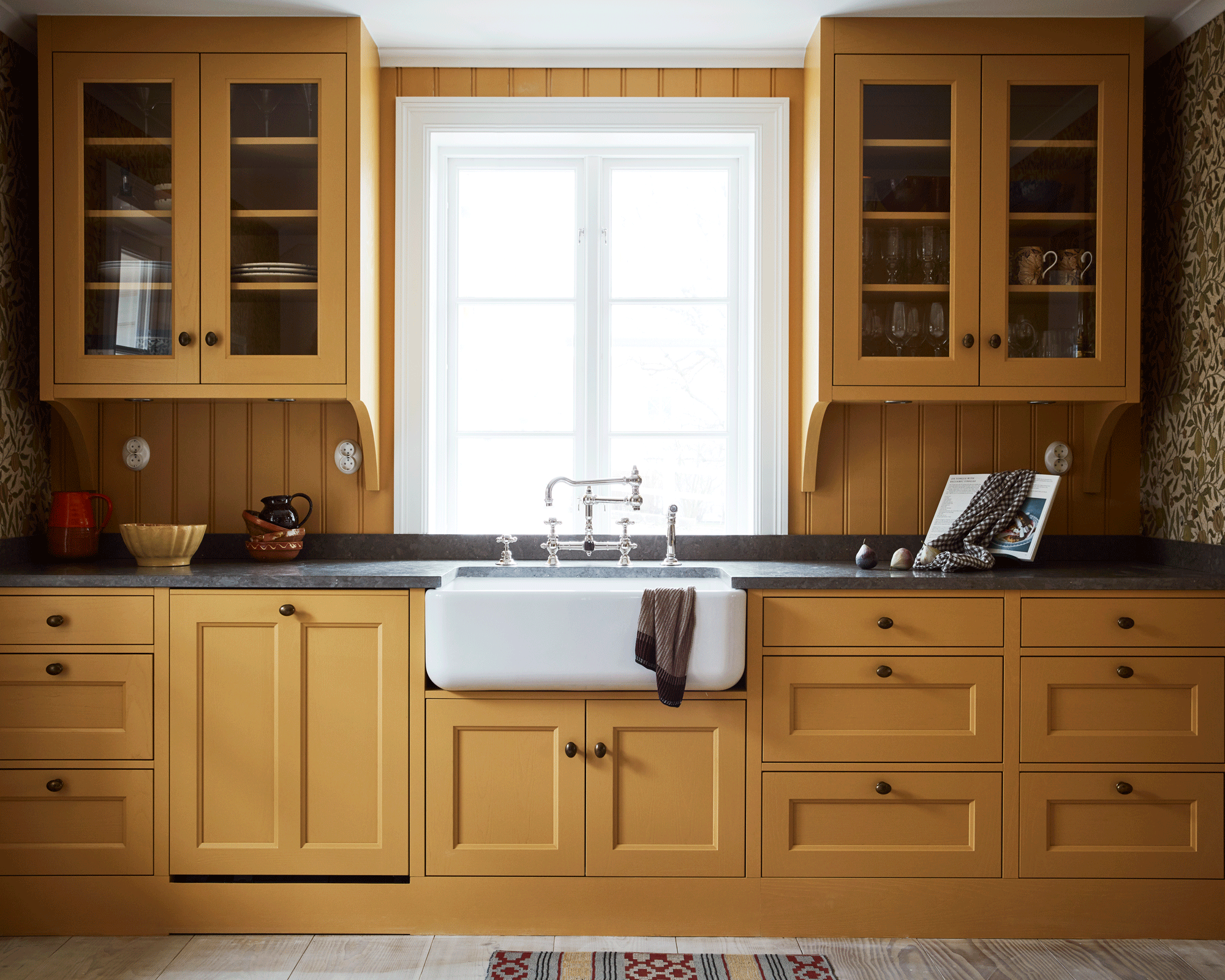 yellow kitchen