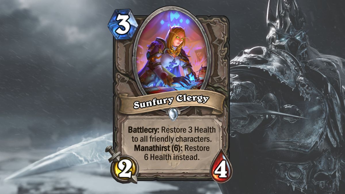 Cards and art from Hearthstone's March of the Lich King expansion.