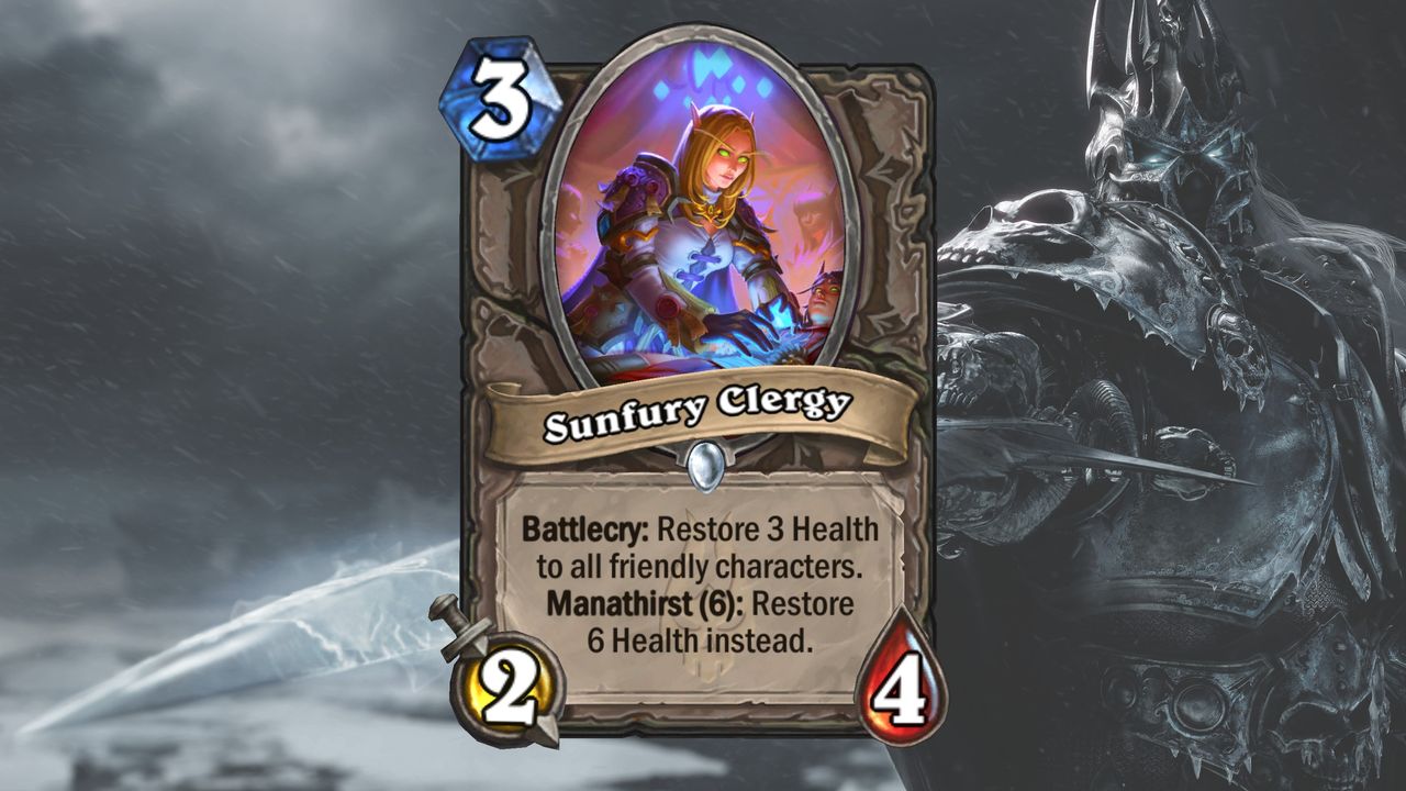 Cards and art from Hearthstone's March of the Lich King expansion.