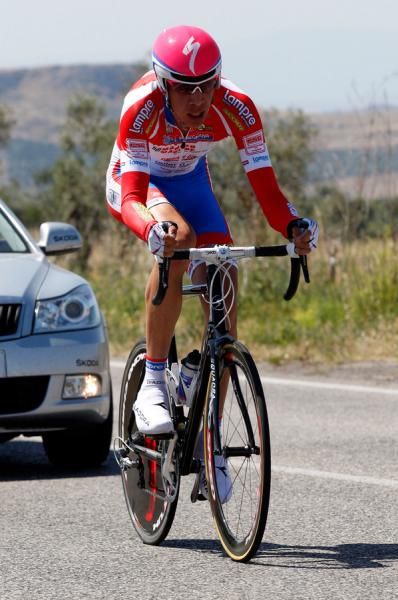 Omar Saronni (U.C. Pregnana) had a support car but was unable to pull off the win.