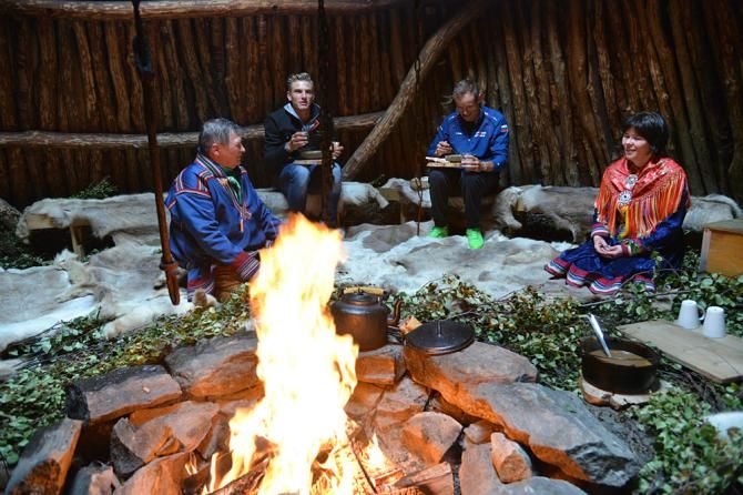 Marcel Kittel and Alexander Kristoff and the locals