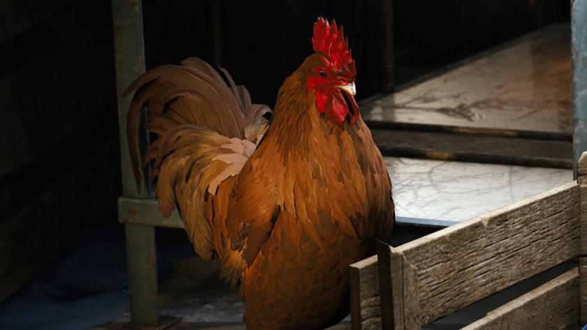 Arc Raiders lemons apricots locations: A close-up of Scrappy the rooster standing next to a wooden crate.